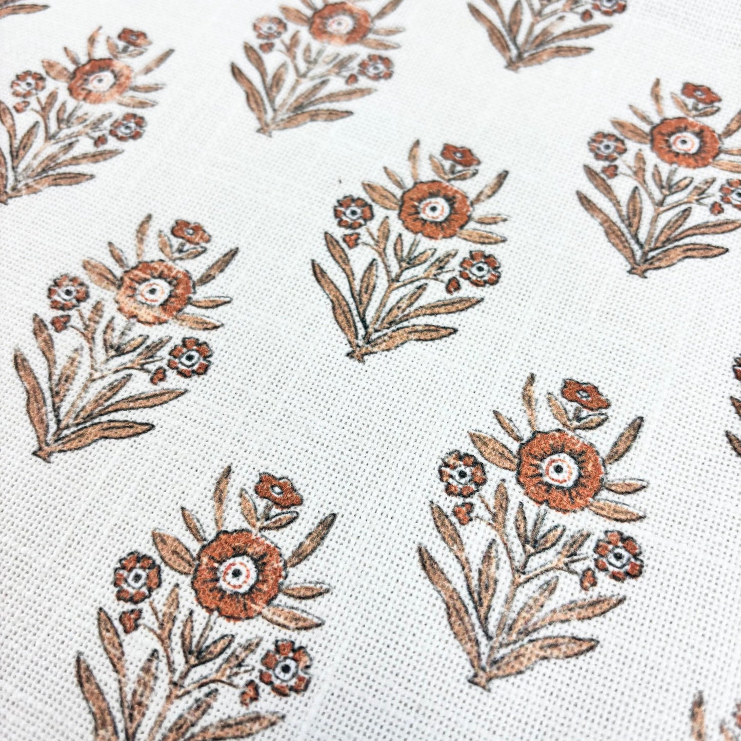 Block Print Floral Table Runner