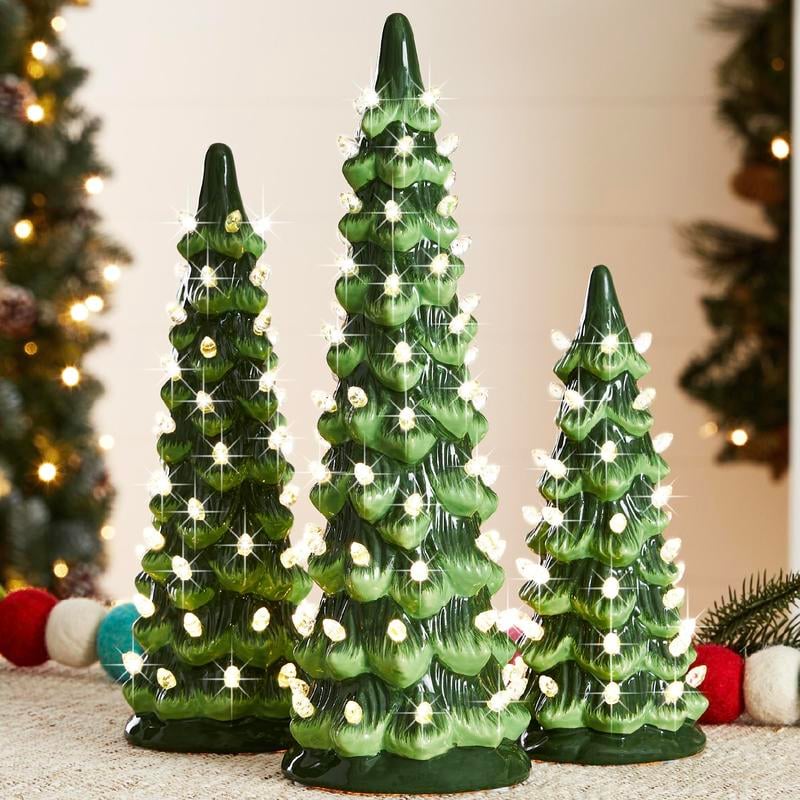 🎉🎉Christmas is coming🎁🎄Retro Hand-Painted Tabletop Christmas Trees