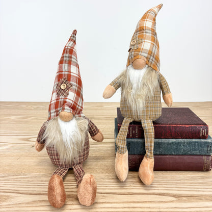 Fall Rustic Plaid Gnomes - 2 Colors