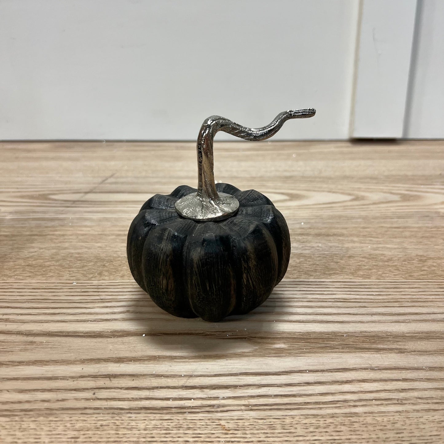 Black Distressed Wooden Pumpkins