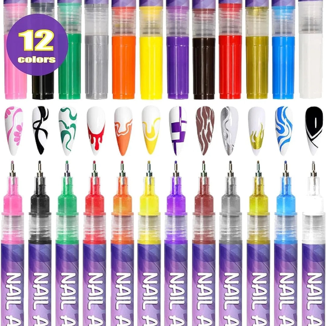 🎁Today's Specials⏳12 Colors Nail Art Pens Set