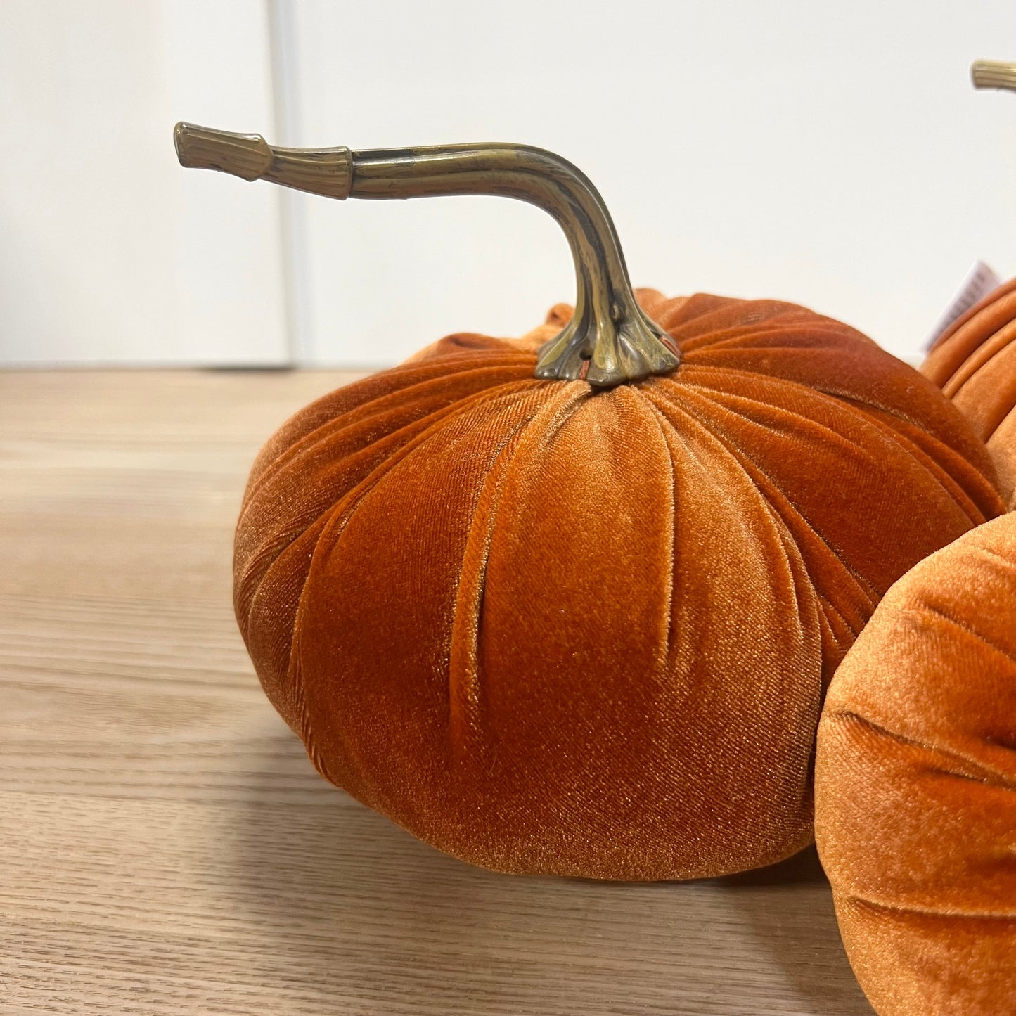 Orange Velvet Pumpkins