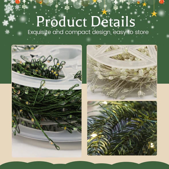 ✨40% OFF EARLY CHRISTMAS SALE🎄 Copper Wire Firecracker Light String – Perfect for Home Holiday Decor🎁