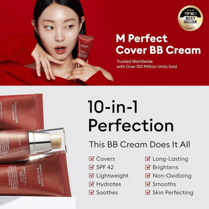 🙌M Perfect Cover BB Cream SPF 42 PA+++(50ml)💕