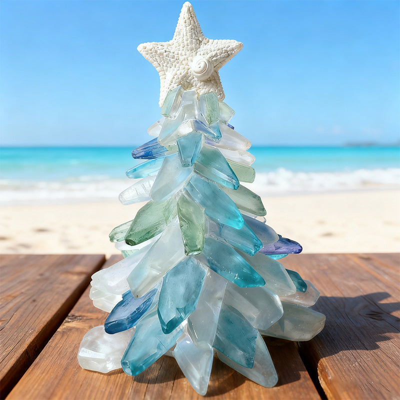 Handmade LED Resin Christmas Tree — Coastal Glow for the Holidays