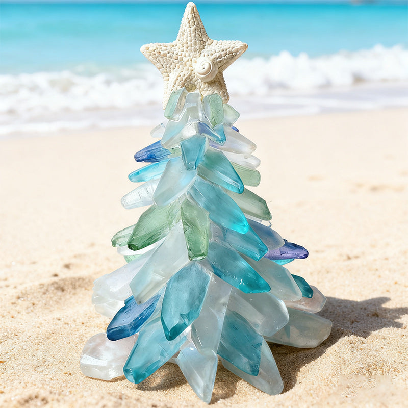 Handmade LED Resin Christmas Tree — Coastal Glow for the Holidays