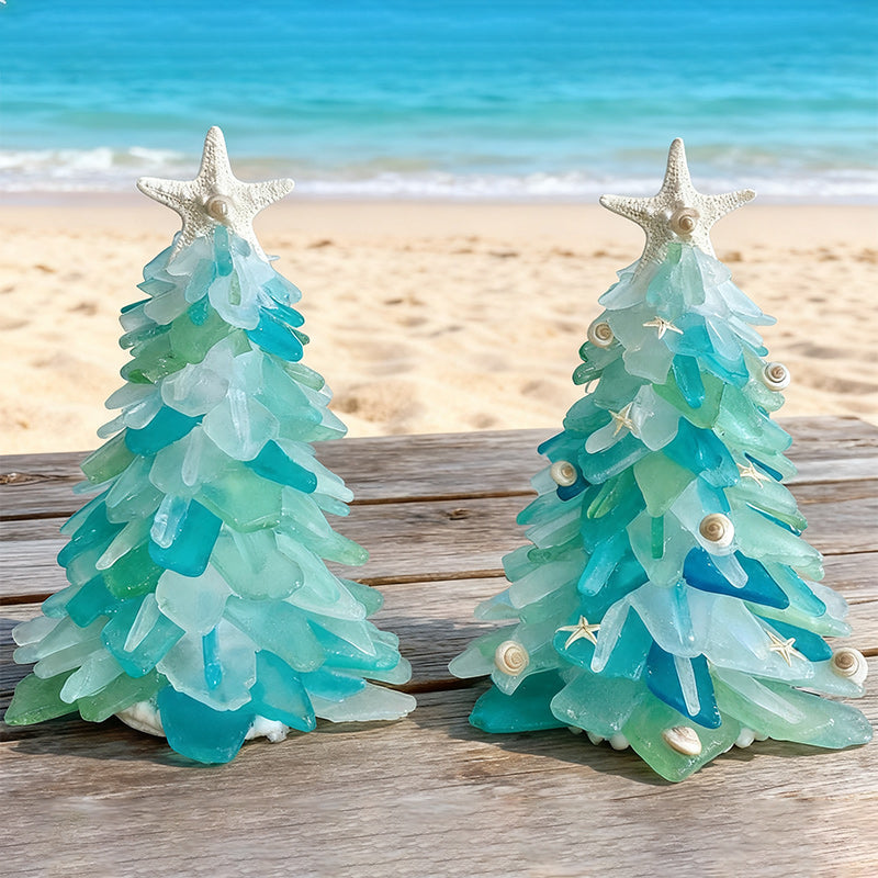 Handmade LED Resin Christmas Tree — Coastal Glow for the Holidays
