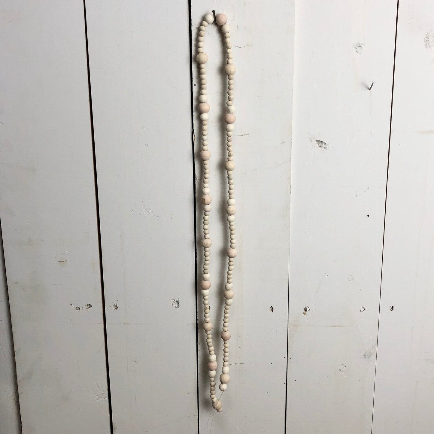 Natural Wood Bead Garland