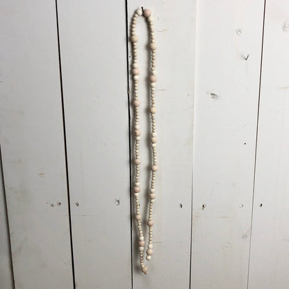 Natural Wood Bead Garland