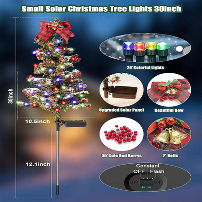 Christmas Tree Christmas Decorations Outdoor—Solar,Waterproof,Windproof