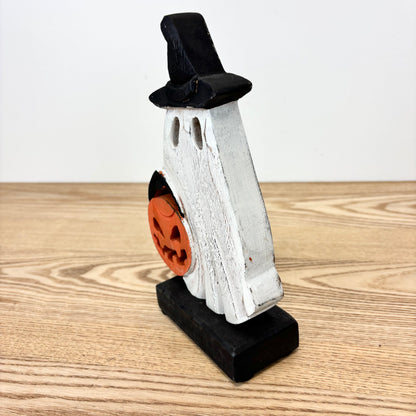 Carved Trick or Treat Ghost
