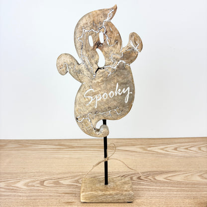 Carved "Spooky" Ghost - 2 Sizes