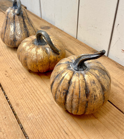Gold Resin Pumpkins