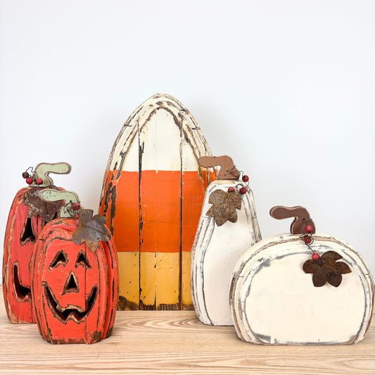 Autumn Carved Reclaimed Wood Artisan Collection