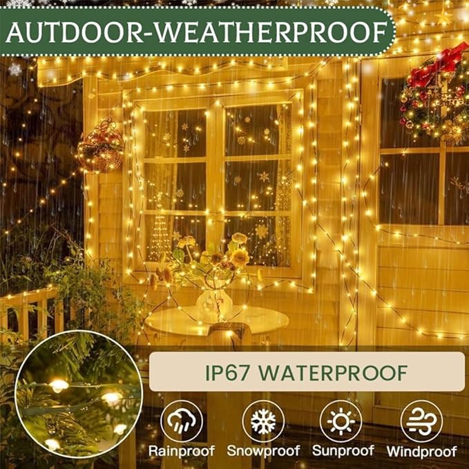 ✨40% OFF EARLY CHRISTMAS SALE🎄 Copper Wire Firecracker Light String – Perfect for Home Holiday Decor🎁