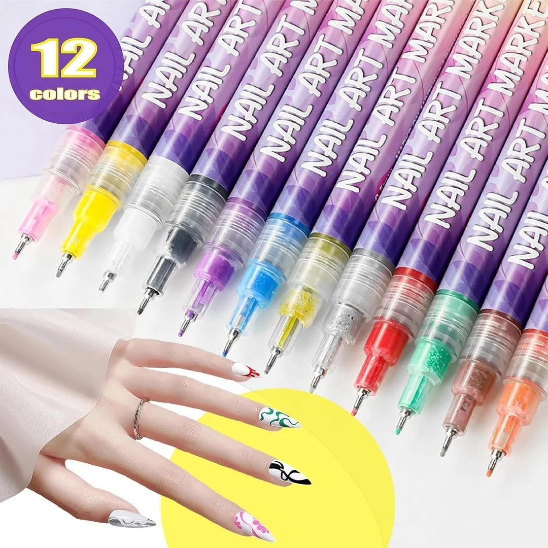 🎁Today's Specials⏳12 Colors Nail Art Pens Set