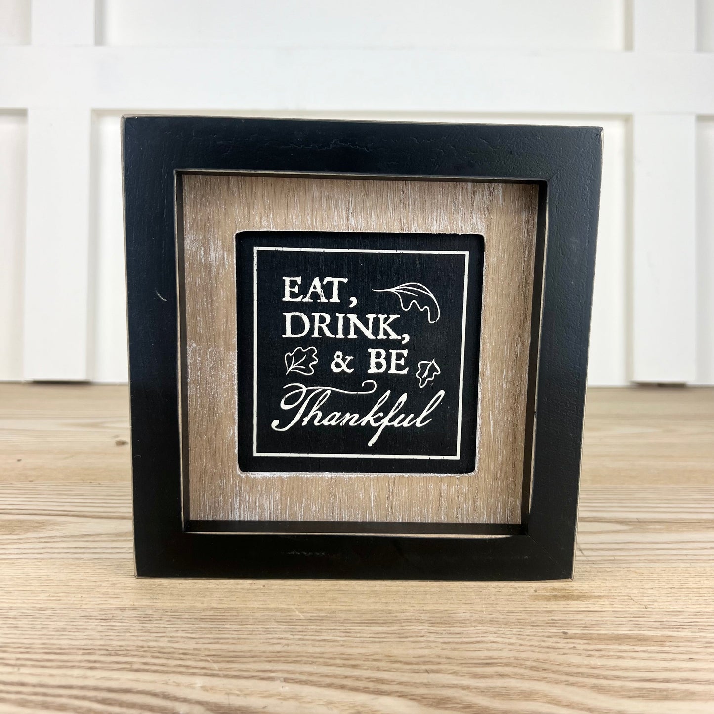 Treats/Eat Reversible Wood Frame Sign