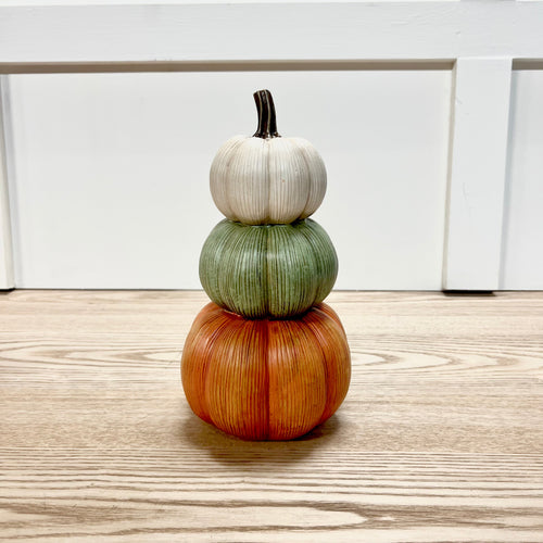 Stacked Resin Pumpkins