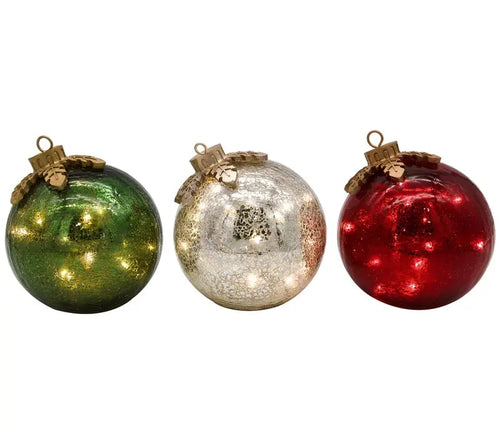 🎅Glass Tabletop Christmas Ornaments 🔔🎁