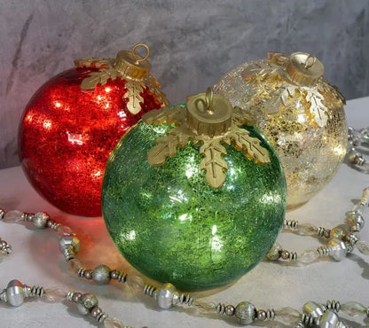 🎅Glass Tabletop Christmas Ornaments 🔔🎁