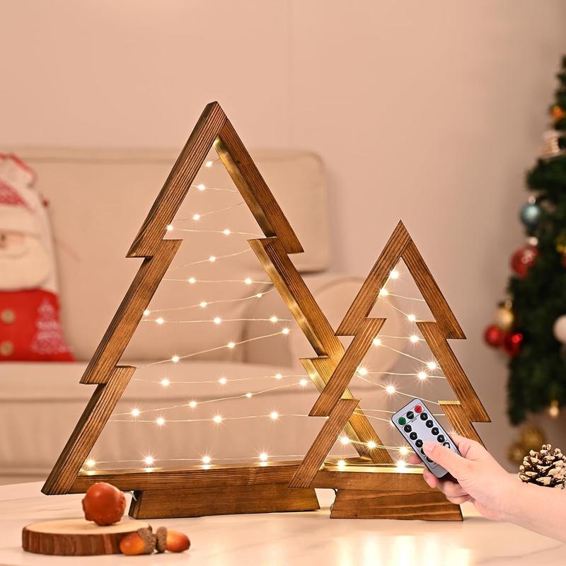 🎄 Modern Farmhouse Wooden Christmas Tree ✨ Rustic Holiday Decor