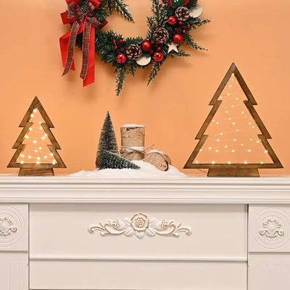 🎄 Modern Farmhouse Wooden Christmas Tree ✨ Rustic Holiday Decor