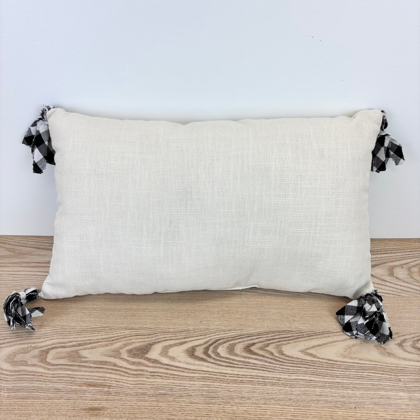 Hocus Pocus Lumbar Pillow with Frayed Tassels