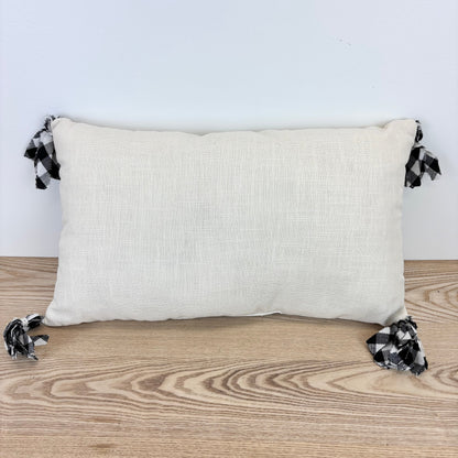 Hocus Pocus Lumbar Pillow with Frayed Tassels