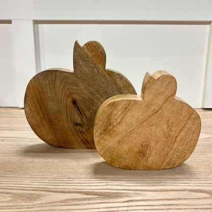 White Washed Mango Wood Pumpkins