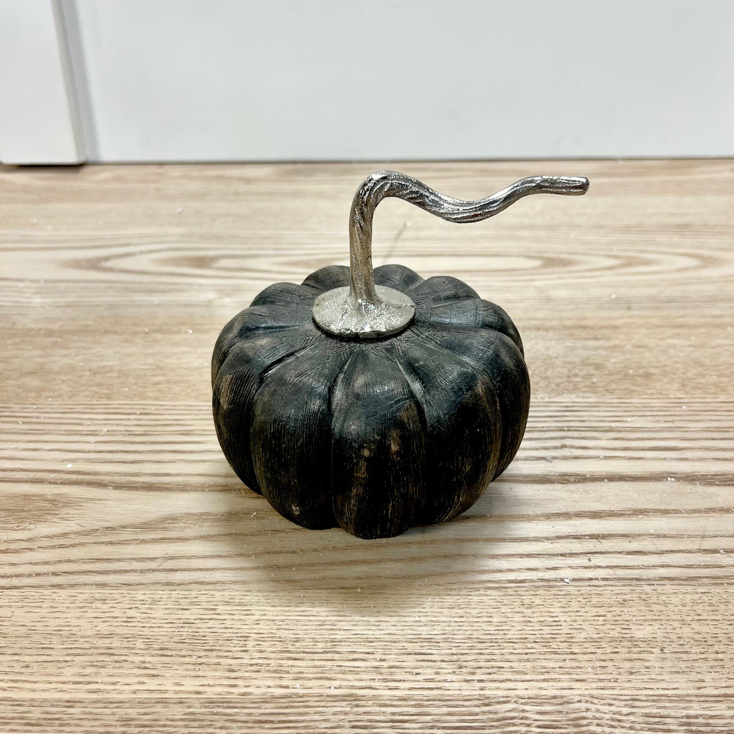 Black Distressed Wooden Pumpkins