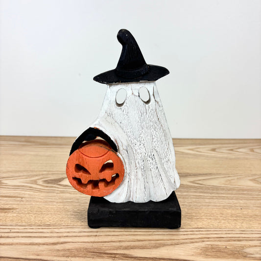 Carved Trick or Treat Ghost