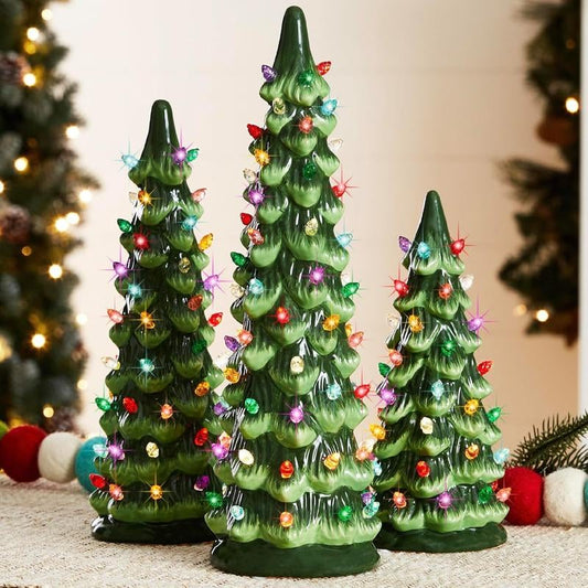 🎉🎉Christmas is coming🎁🎄Retro Hand-Painted Tabletop Christmas Trees