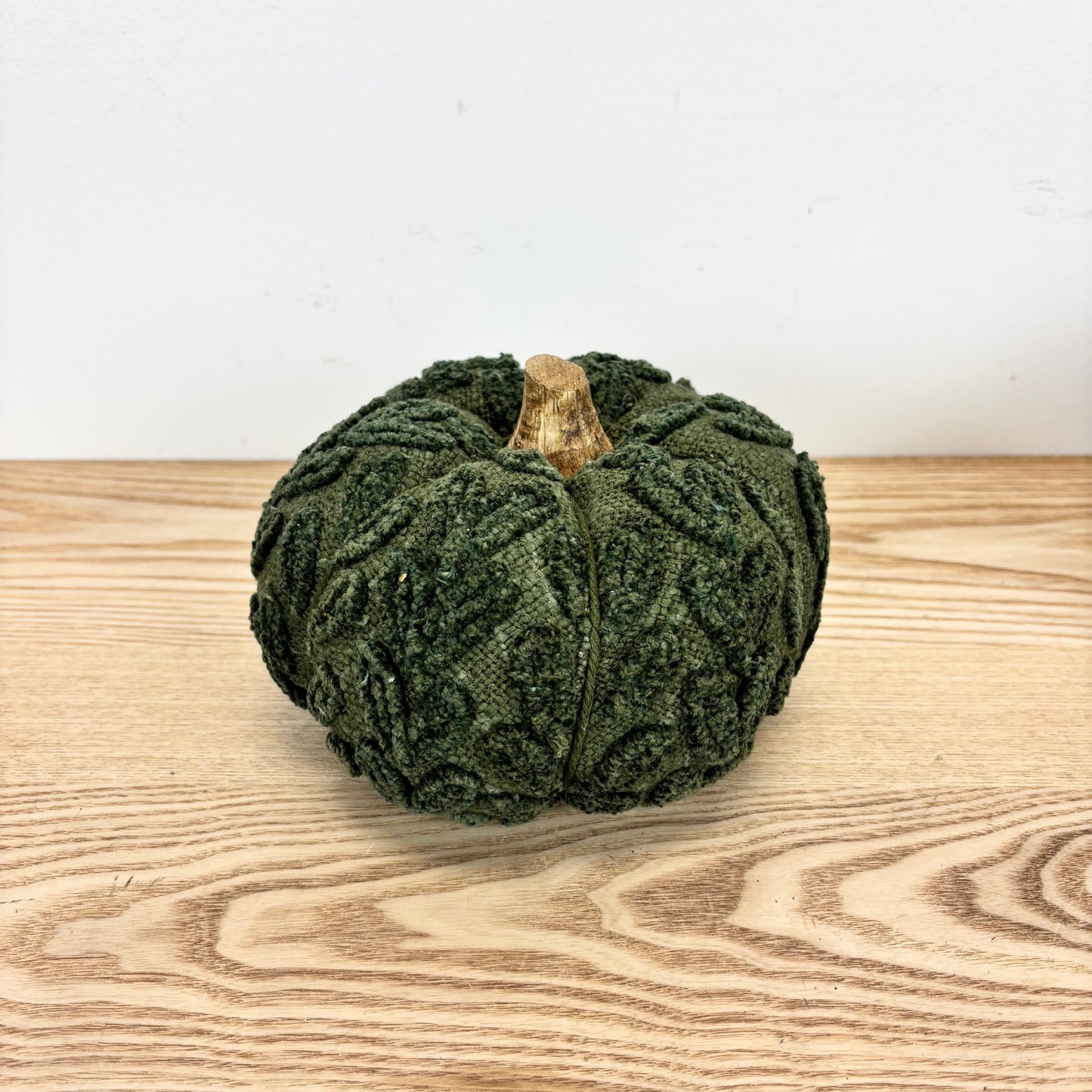 Green Knit Pumpkins - 2 Sizes
