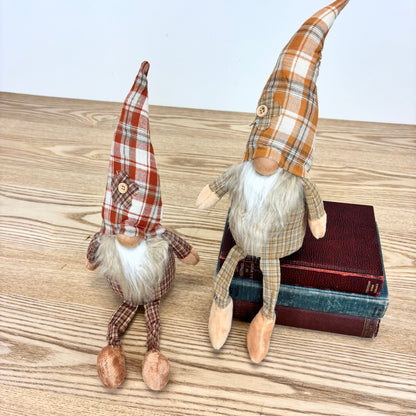 Fall Rustic Plaid Gnomes - 2 Colors
