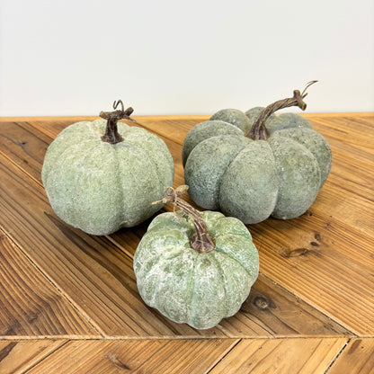 Textured Green Pumpkins