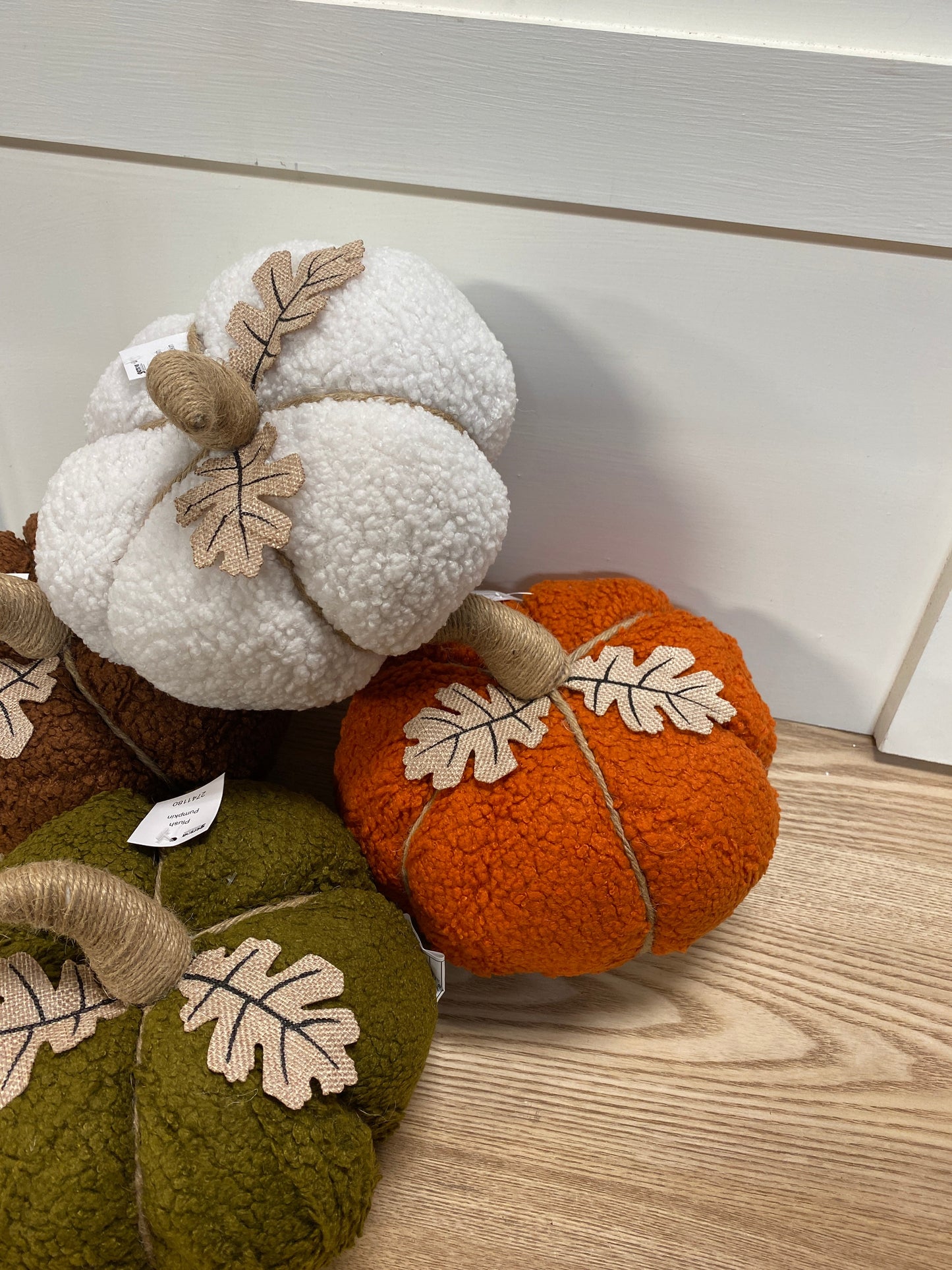 Plush Boucle Pumpkins