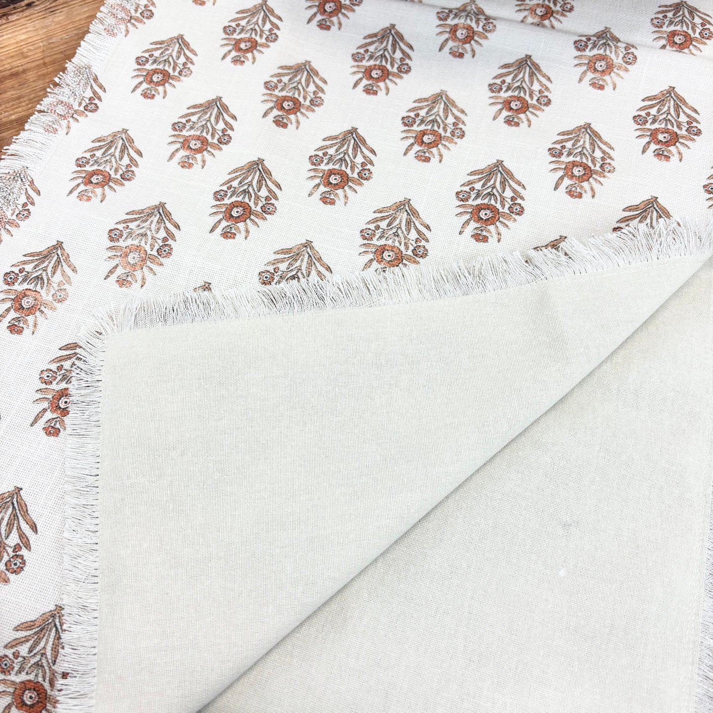 Block Print Floral Table Runner