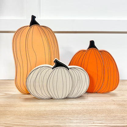 Reversible Jack-O-Lantern Pumpkins