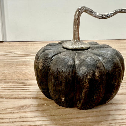 Black Distressed Wooden Pumpkins