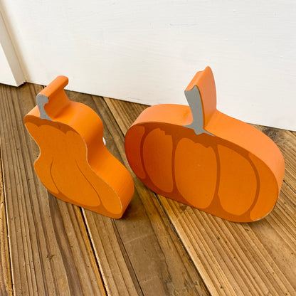 Wood Pumpkins- 2 shapes