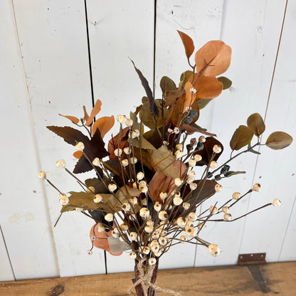 Harvest Eucalyptus and Cream Mini Berry Floral Design Kit