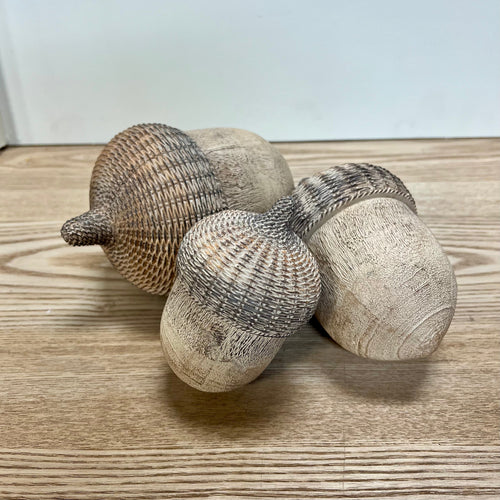 Woven Resin Acorns