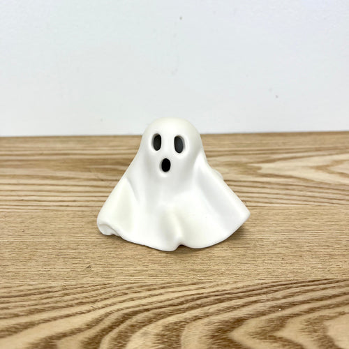 Stoneware Ghost with LED Light