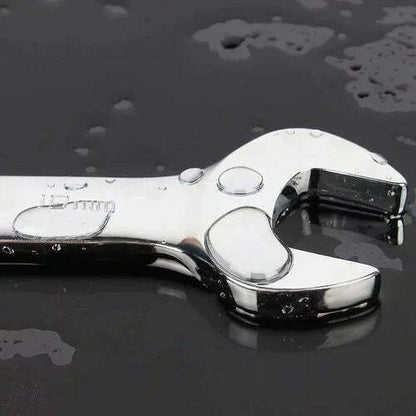 Ratchet Wrench for Open Pipes (Fixed Head - Flexible Head 2 IN 1)