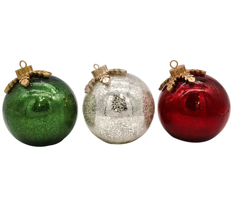 🎅Glass Tabletop Christmas Ornaments 🔔🎁
