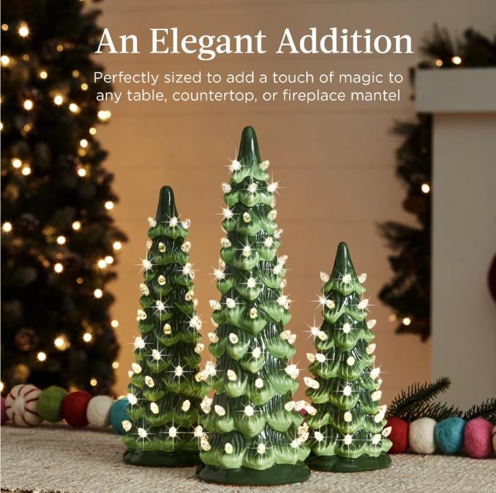 🎉🎉Christmas is coming🎁🎄Retro Hand-Painted Tabletop Christmas Trees