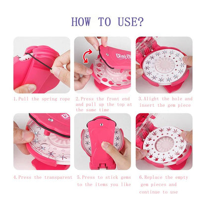 ✨ Glitter Diamond Styling Tools Set — The Perfect Christmas Gift for Every Girl!