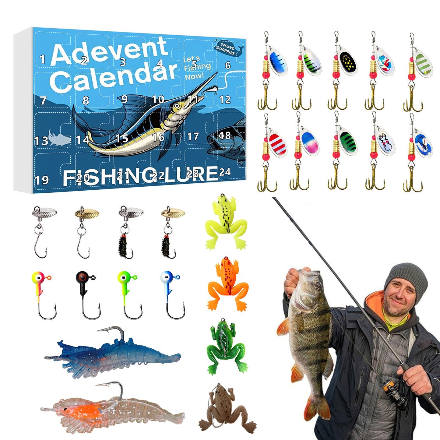 🎣 Fishing Advent Calendar 2025 (Limited Edition) -A Daily Surprise of Premium Fishing Treasures