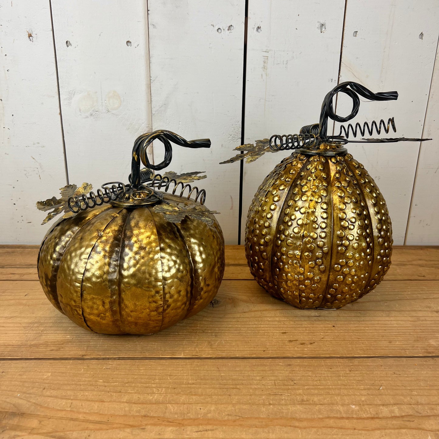 Gold Metal Pumpkins