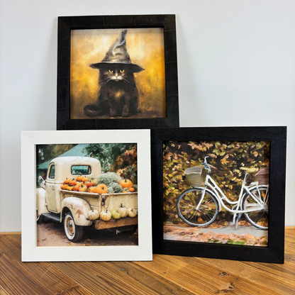 Fall Framed Wall Art - Large Square